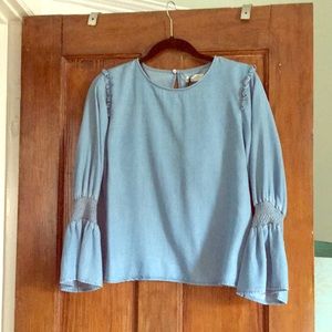 Zara never worn premium denim collection blouse